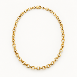Fine Cable Necklace — AI-generated demonstration concept
