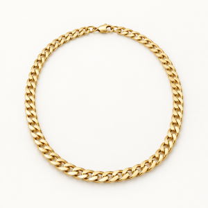 Curb Chain Necklace — AI-generated demonstration concept